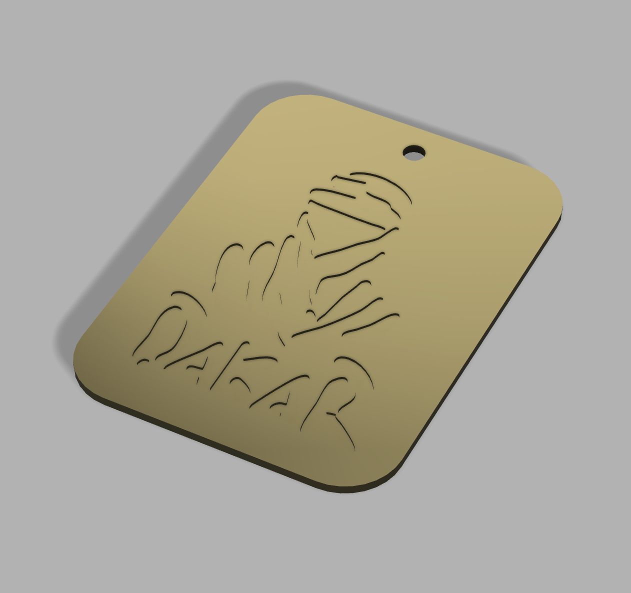Military-Tag mit Custom Gravur und Motiv